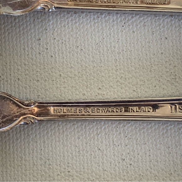 4 International Holmes & Edwards Deep SILVER FASHION 6.75" Forks Fork Set 1957 - Picture 9 of 13